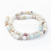 Natural Flower Amazonite Bead Strands G-G735-61F-6mm-2