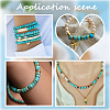 3 Strands 3 Sizes Dyed Synthetic Turquoise Dyed Beads Strands TURQ-SC0001-16-5