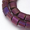 Electroplated Non-magnetic Synthetic Hematite Beads Strands G-P392-U08-2