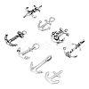 8Pcs 8 Styles 304 Stainless Steel Links Connectors STAS-UN0021-25AS-1