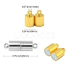 20 Sets 2 Colors Alloy Magnetic Clasps PALLOY-CJ0002-42-2