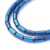 Electroplate Glass Beads Strands X-EGLA-K014-B-FP08-4