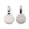 Tibetan Style Alloy Glue On Flat Pad Pendant Bails X-TIBEP-1124-AS-FF-1