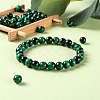 100Pcs 8mm Natural Green Tiger Eye(Dyed & Heated) Round Beads DIY-LS0002-08-6
