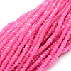 Dyed Natural Malaysia Jade Rondelle Beads Strands X-G-E316-2x4mm-02-1