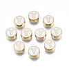 Alloy Enamel Beads ENAM-N052-006-01Y-RS-1