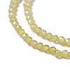 Cubic Zirconia Beads Strands G-F596-48C-3mm-3