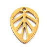 304 Stainless Steel Charms STAS-Q306-01G-C-1