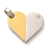 PVD Vacuum Plating 304 Stainless Steel Pendants STAS-U035-28P-1