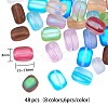 48Pcs 8 Colors Synthetic Moonstone Beads Strands G-SZ0001-05-2
