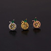 Orange Brass Micro Pave Cubic Zirconia Cartilage Earrings for Women WG9FBC0-07-1