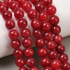 Natural Dyed Marble Beads Strands G-D315-A01-05-8mm-1