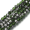 Electroplate Glass Beads Strands EGLA-A034-T4mm-3