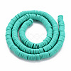 Handmade Polymer Clay Bead Strands X-CLAY-T002-6mm-50-2