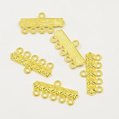 Tibetan Style Alloy Rectangle Links K08QY011-1
