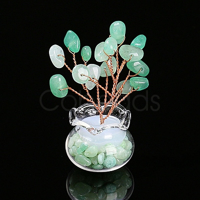 Natural Green Aventurine Chips Tree Decorations PW-WG5CB05-05-1