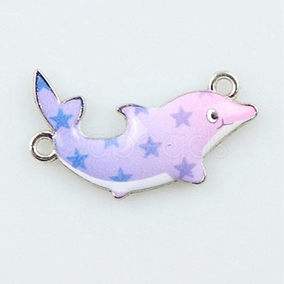 Alloy Enamel Connector Charms LS-ENAM-TAC0010-04D-1