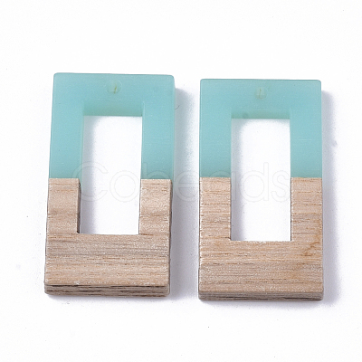 Resin & Walnut Wood Pendants RESI-S358-26-1
