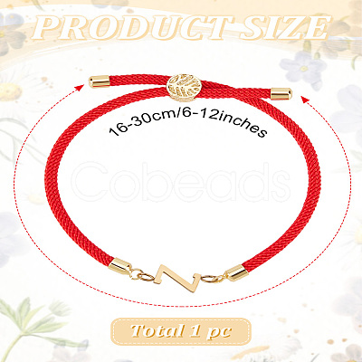 1Pc Adjustable Nylon Cord Slider Bracelets for Women BJEW-LP0001-32Z-02-1