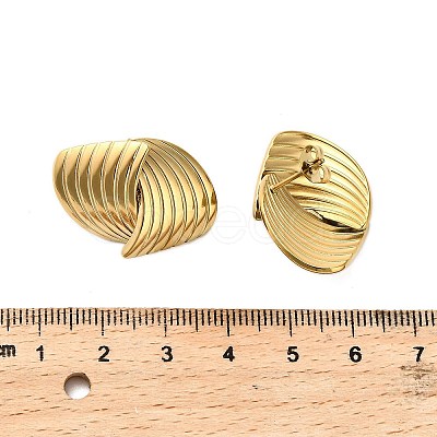 304 Stainless Steel Stud Earrings LS-EJEW-Q040-02B-G-1