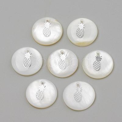 Freshwater Shell Pendants SHEL-Q010-009P-1
