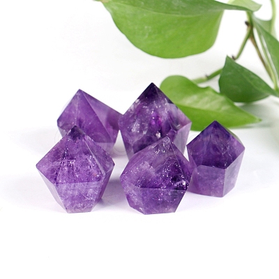 Pointed Natural Amethyst Sculpture Display Decorations PW-WGD53C4-01-1