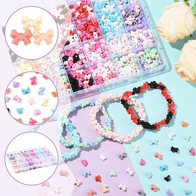131.1G 23 Styles Opaque Acrylic Beads SACR-FS0001-45-1