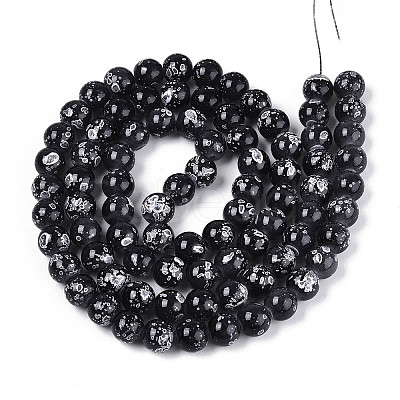 Baking Paint Glass Beads X1-DGLA-N015-10mm-10-1