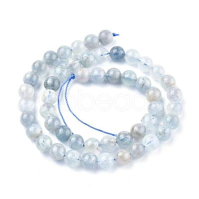 Natural Aquamarine Beads Strands G-F459-37A-1