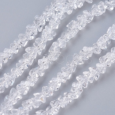 Transparent Glass Beads Strands EGLA-J146-4mm-NB01-1
