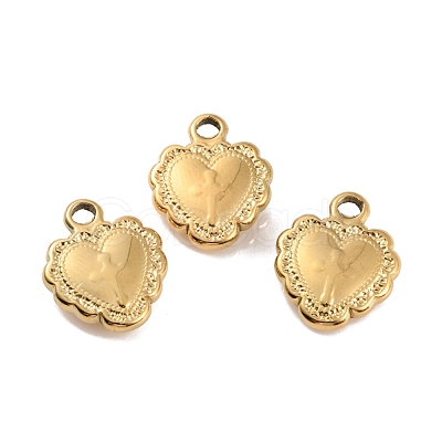 Ion Plating(IP) 304 Stainless Steel Charms STAS-D051-19G-1