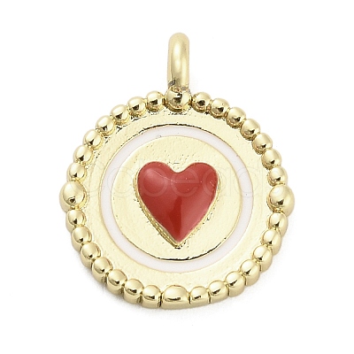 Brass Enamel Pendants KK-H527-01B-G02-1
