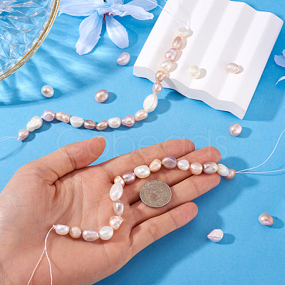 2 Strands Natural Cultured Freshwater Pearl Beads Strands PEAR-TA0001-31-1