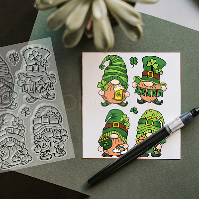 PVC Plastic Clear Stamps DIY-WH0618-0024-1