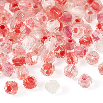 2Bags 200Pcs Transparent Glass Beads GLAA-TA0003-44B-1