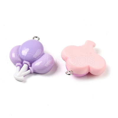 Opaque Resin Pendants RESI-A028-05-1