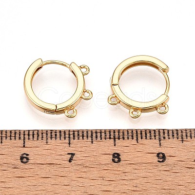 Brass Hoop Earring Finding KK-N261-61G-1