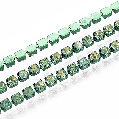 Iron Rhinestone Cup Chains CH-T006-05B-01-1