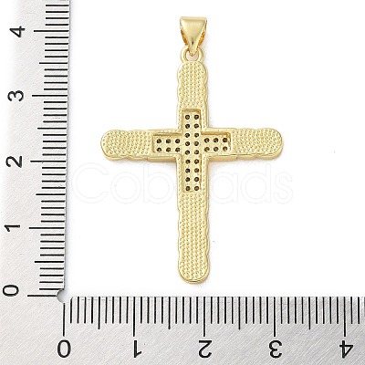Brass Micro Pave Clear Cubic Zirconia Pendants KK-A212-06D-G-1