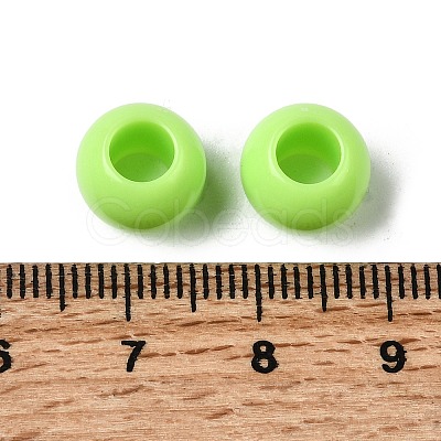 Opaque Acrylic European Beads Beads SACR-ZX012-17D-1