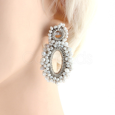 Rhinestone Braided Ear Studs for Women FIND-PW0024-19A-1