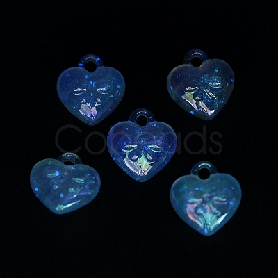Luminous UV Plating Transparent Acrylic Pendants OACR-P010-10C-1