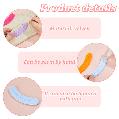 36Pcs 6 Colors Velvet Doll Lip FIND-FH0016-47B-1