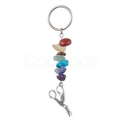 Tibetan Style Zinc Alloy Keychains KEYC-JKC00728-1