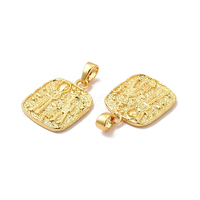 Rack Plating Brass Pendants KK-A177-19G-1