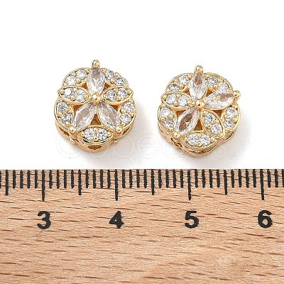 Brass Micro Pave Cubic Zirconia Pendants KK-B172-14G-03-1