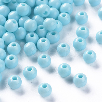 Opaque Acrylic Beads MACR-S370-C6mm-A07-1