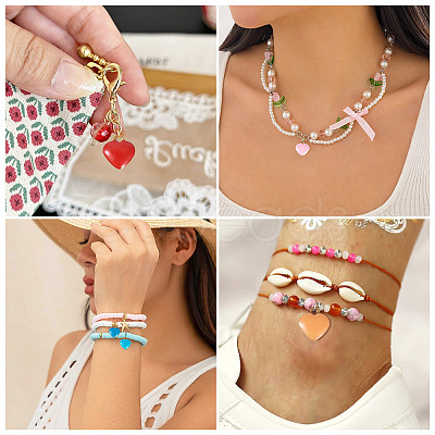 50Pcs 304 Stainless Steel Enamel Charms STAS-TA0003-32A-1