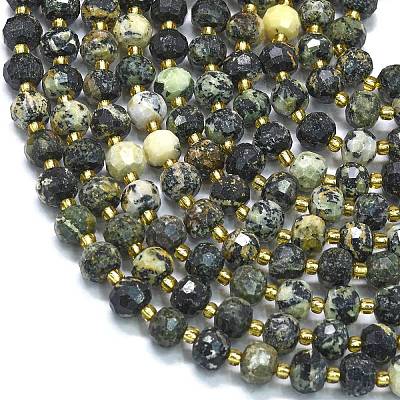 Natural African Turquoise(Jasper) Beads Strands G-K389-E71-01-1