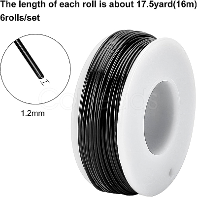 BENECREAT Round Aluminum Wire AW-BC0003-31C-1.2mm-1